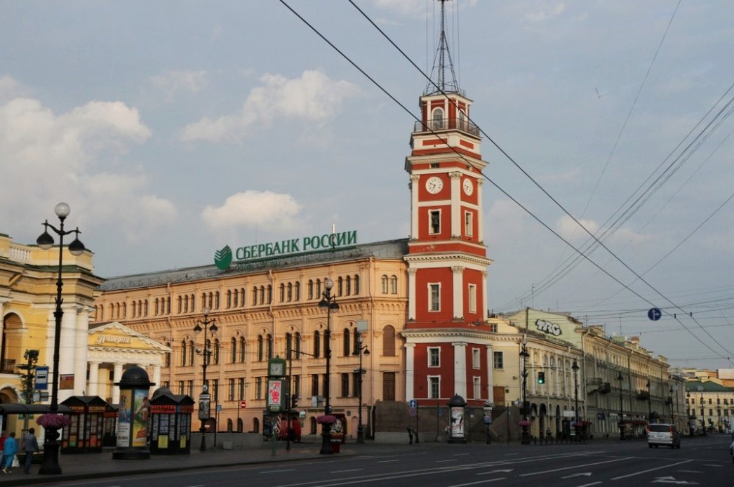 Смотровая на думской. Думская башня на Невском проспекте.