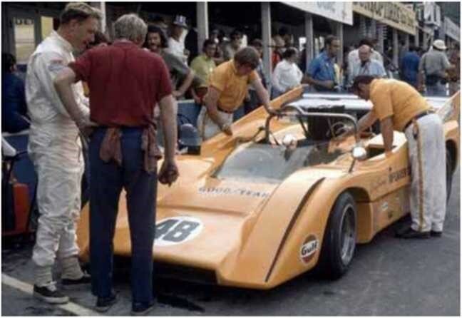 Команда McLaren в Моспорте, 1970.