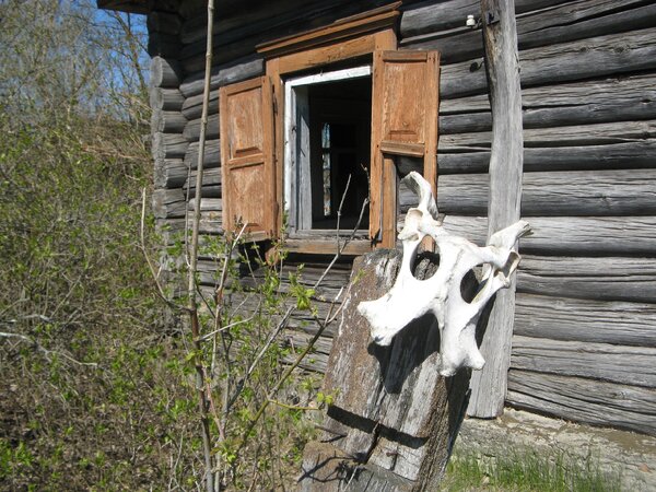 Дом ведьмы в Чернобыльской деревне
