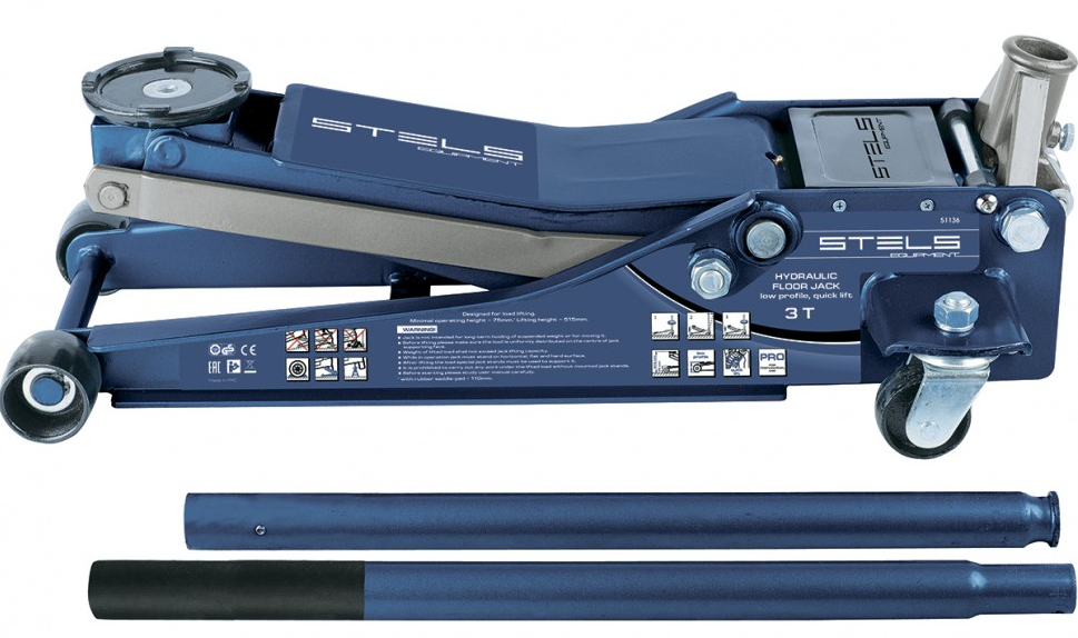 Домкрат гидравлический подкатной  Stels 51136