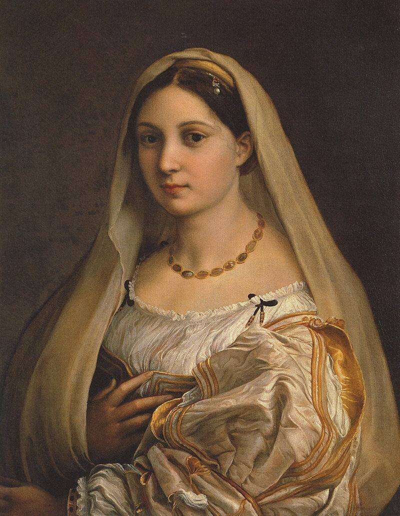 Донна Велата (Дама с вуалью), художник Рафаэль Санти