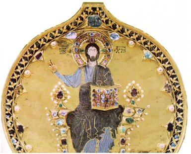«Иисус Христос», эмалевая миниатюра, автор неизвестен