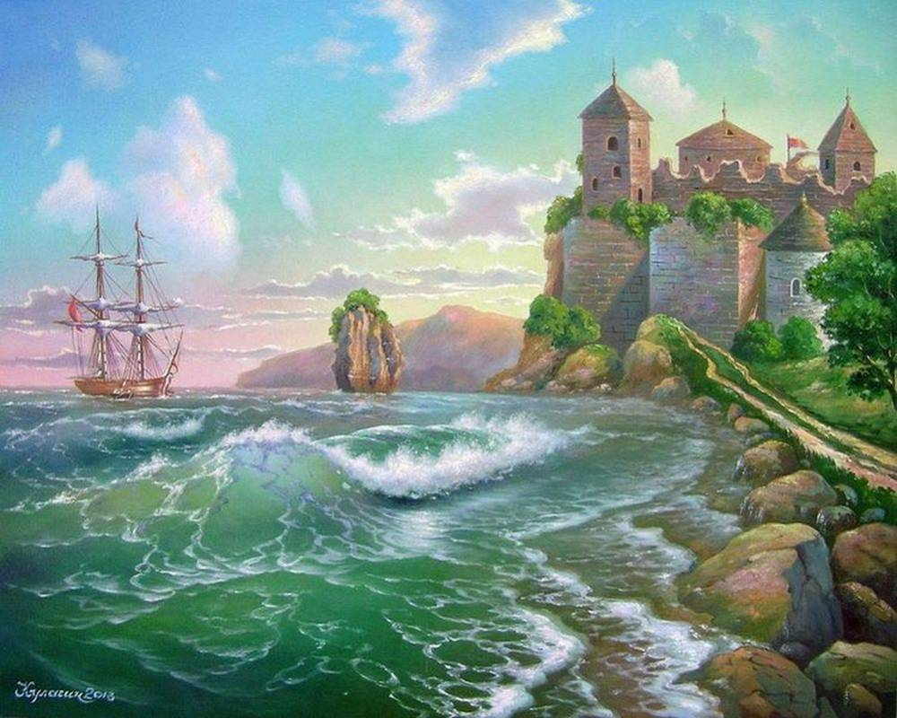 Замок у моря карта