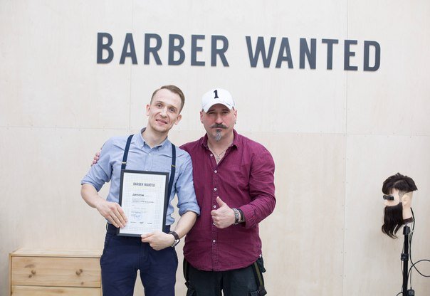 Я с Игорем Федоренко после финального экзамена в Barberwanted