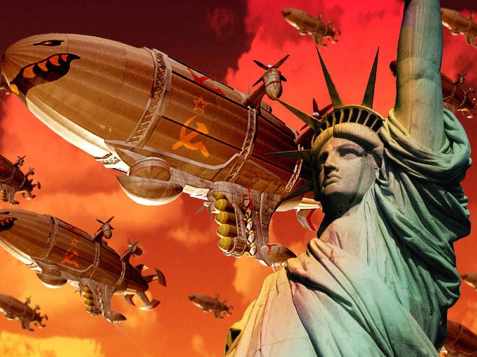 Советские дирижабли "Киров" на Американской земле.