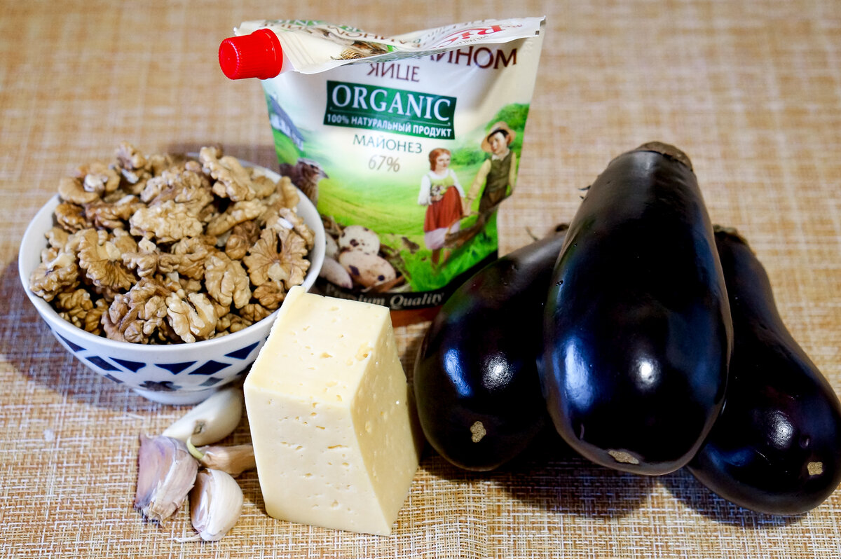Продукты для рулетиков из баклажан