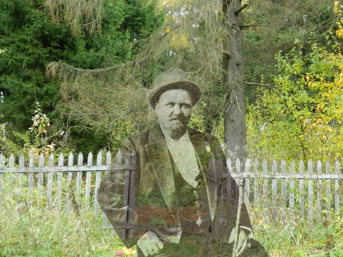 Участок В.А.Гиляровского в Картино, старый штакетник.