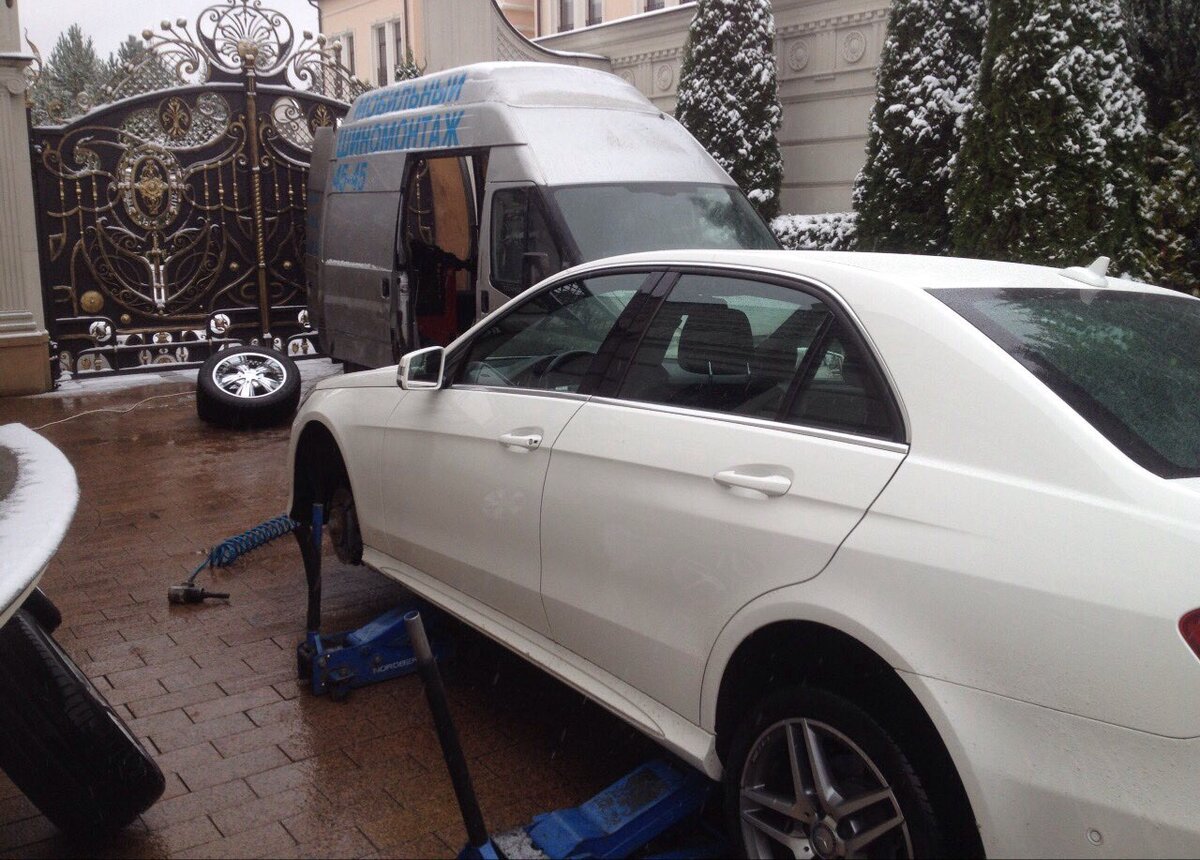 Сезонная смена шин на дому