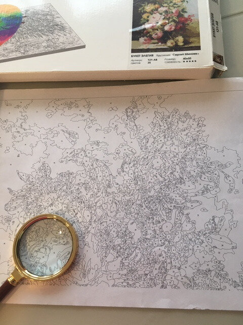 Холст с границами и номерами