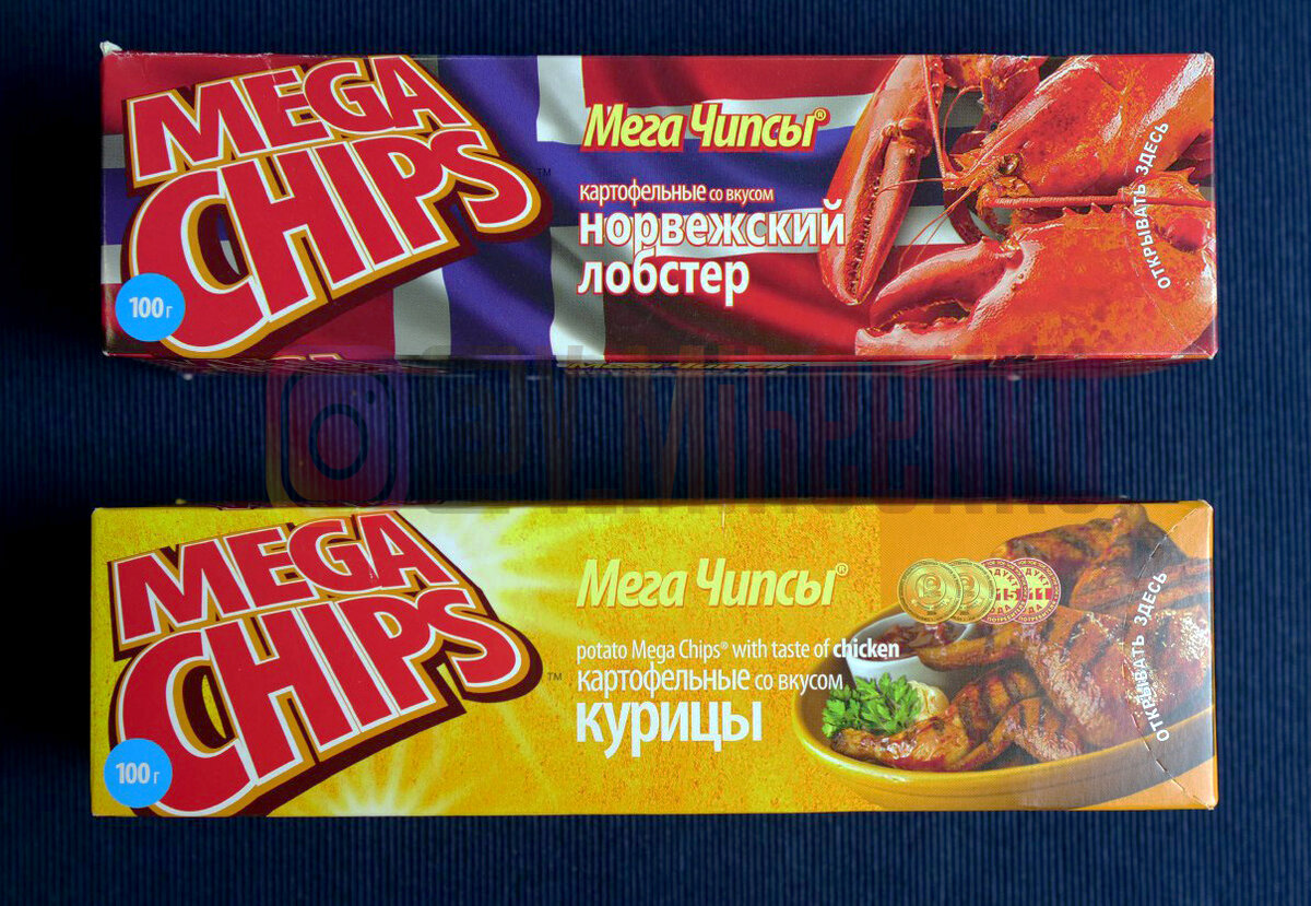 Взяла на пробу модные чипсы Mega Chips со вкусом норвежского лобстера и ...