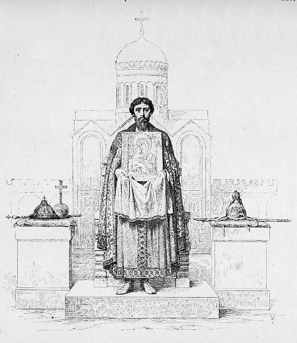 Великий князь Андрей Боголюбский. Рисунок В.П.Верещагина, 1891г.