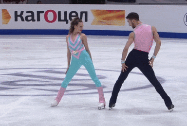 Гийом Сизерон и Габриэла Пападакис на Чемпионате Европы 2020 (источник - https://youtu.be/t4LCWFfIm2M)