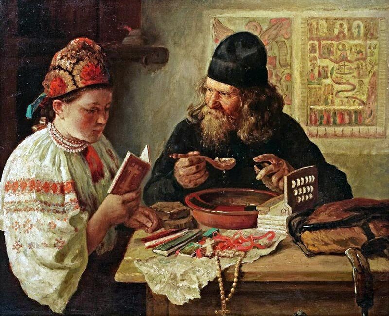 худ. Владимир Маковский  "Отдых на пути из Киева".