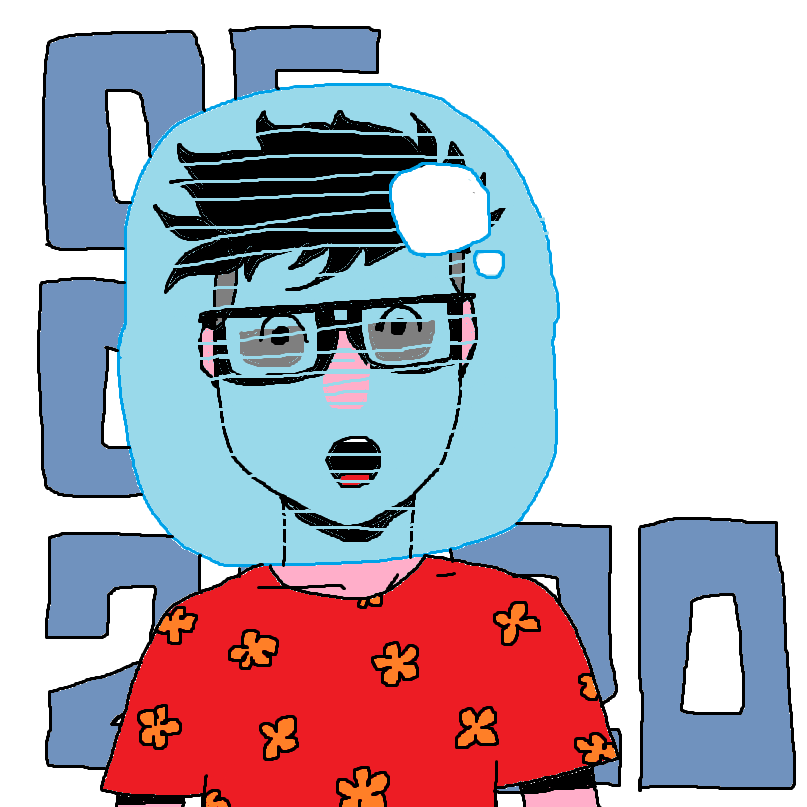 Иногда автопортреты переходят в интересные иллюстрации 