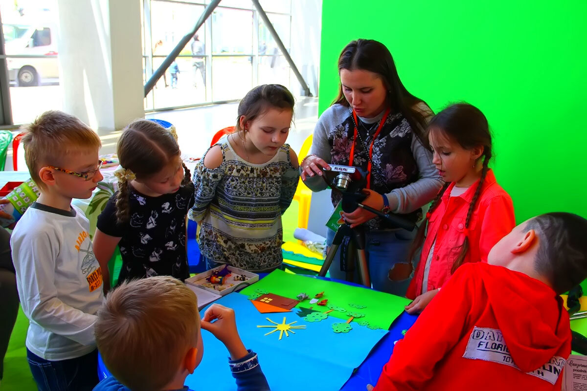 мастер класс для детей по мультипликации на фестивале Мультимир (ВДНХ)