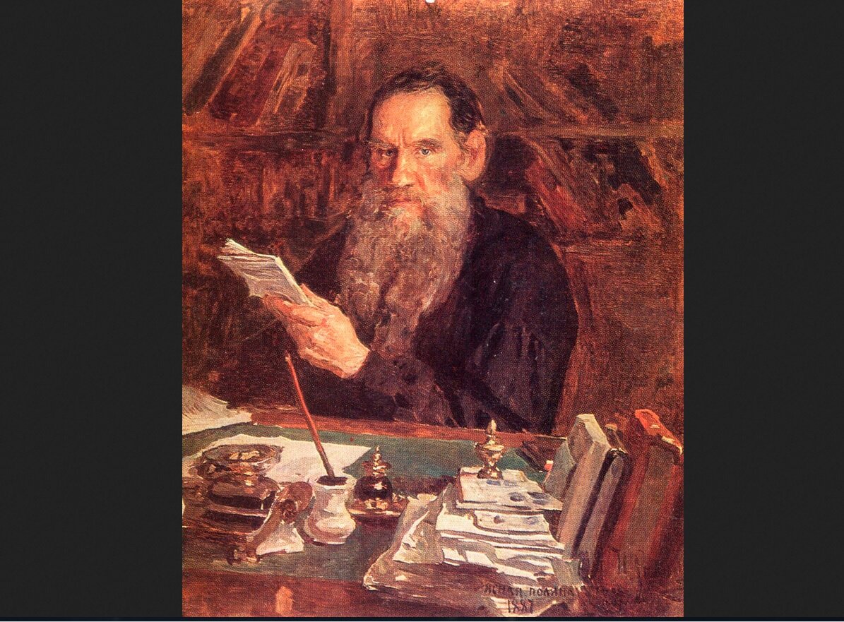 Илья Репин портрет л. н. Толстого (1887)
