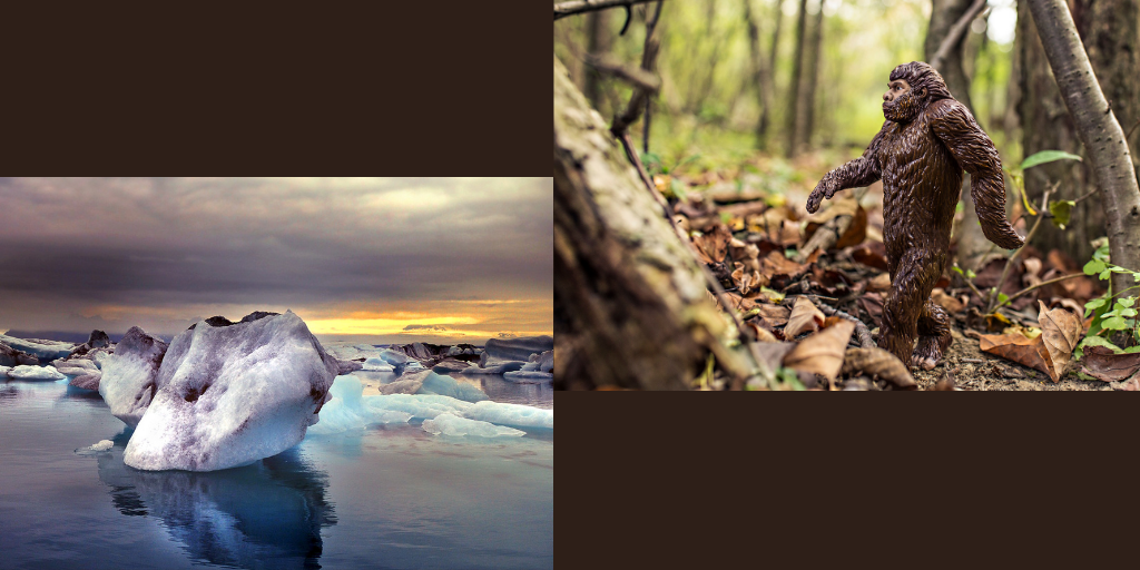 Холодильник на рассвете человечества). Фотомонтаж автора.