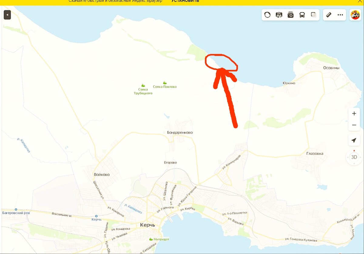 Полевыми дорогами, можно доехать до моря.