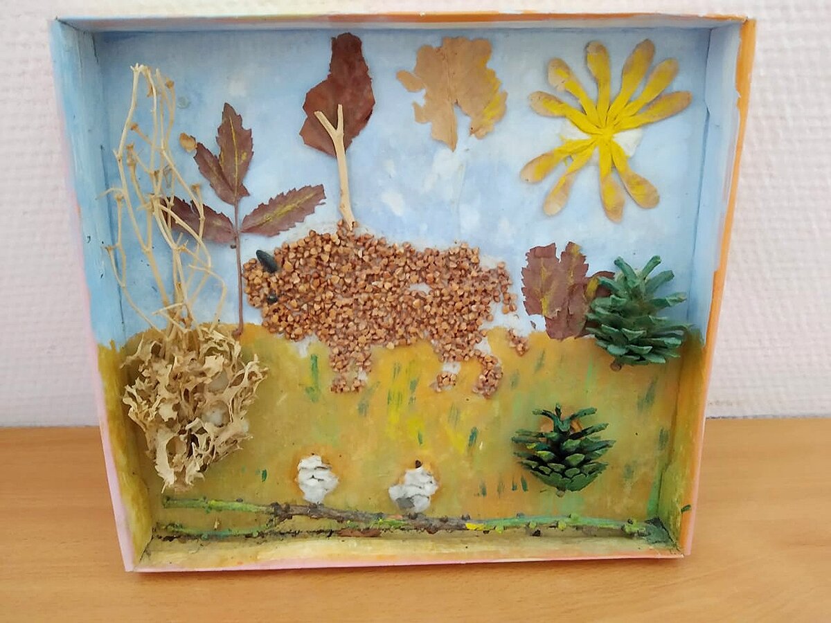 Одна из поделок, сделанная родителями