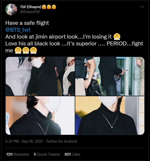 BTS's Jimin makes buzz with his all-black Louis Vuitton look airport  fashion