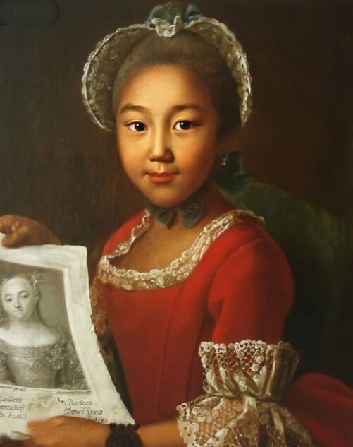 Портрет калмычки Аннушки. 1767г.