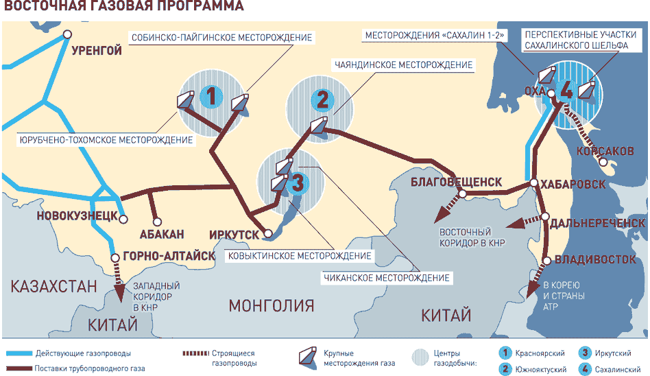 Чаяндинское месторождение карта