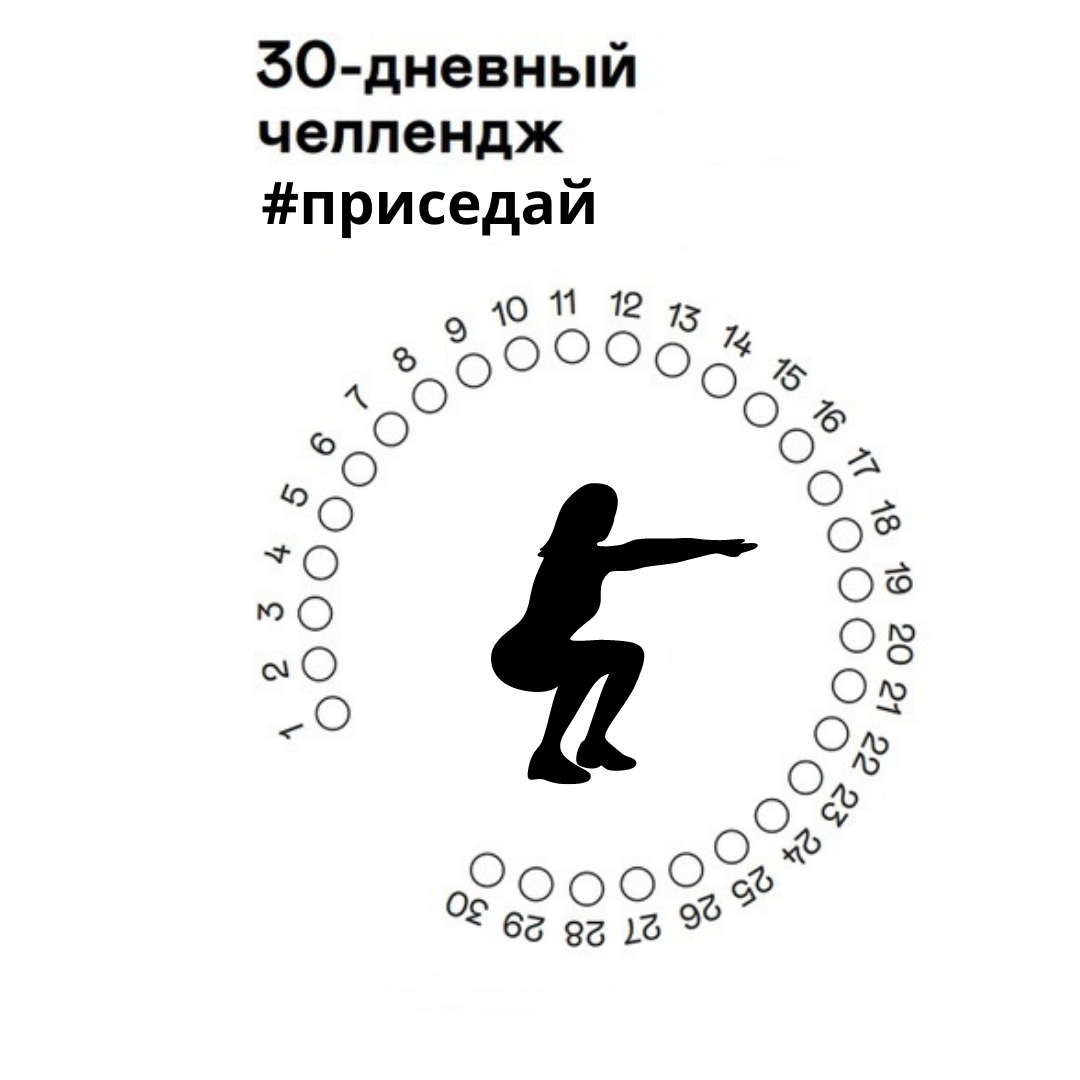30 приседаний в день результат