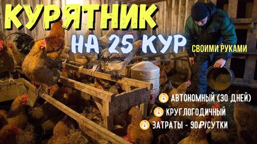 ВИДЕО: Как построить курятник для дачи своими руками