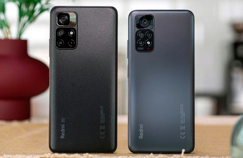 Слева Redmi Note 11s 5G, справа Redmi Note 11s 