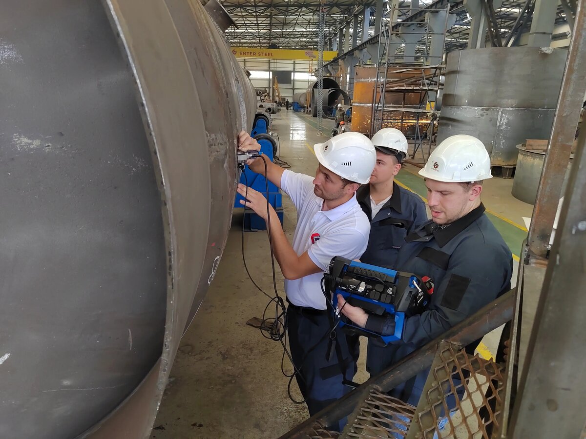 Обучение работе с дефектоскопом OmniScan X3 в Enter Steel