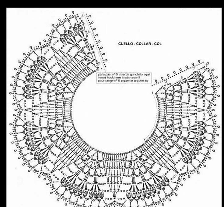 Схемы вязания воротничков для школьной формы крючком схемы