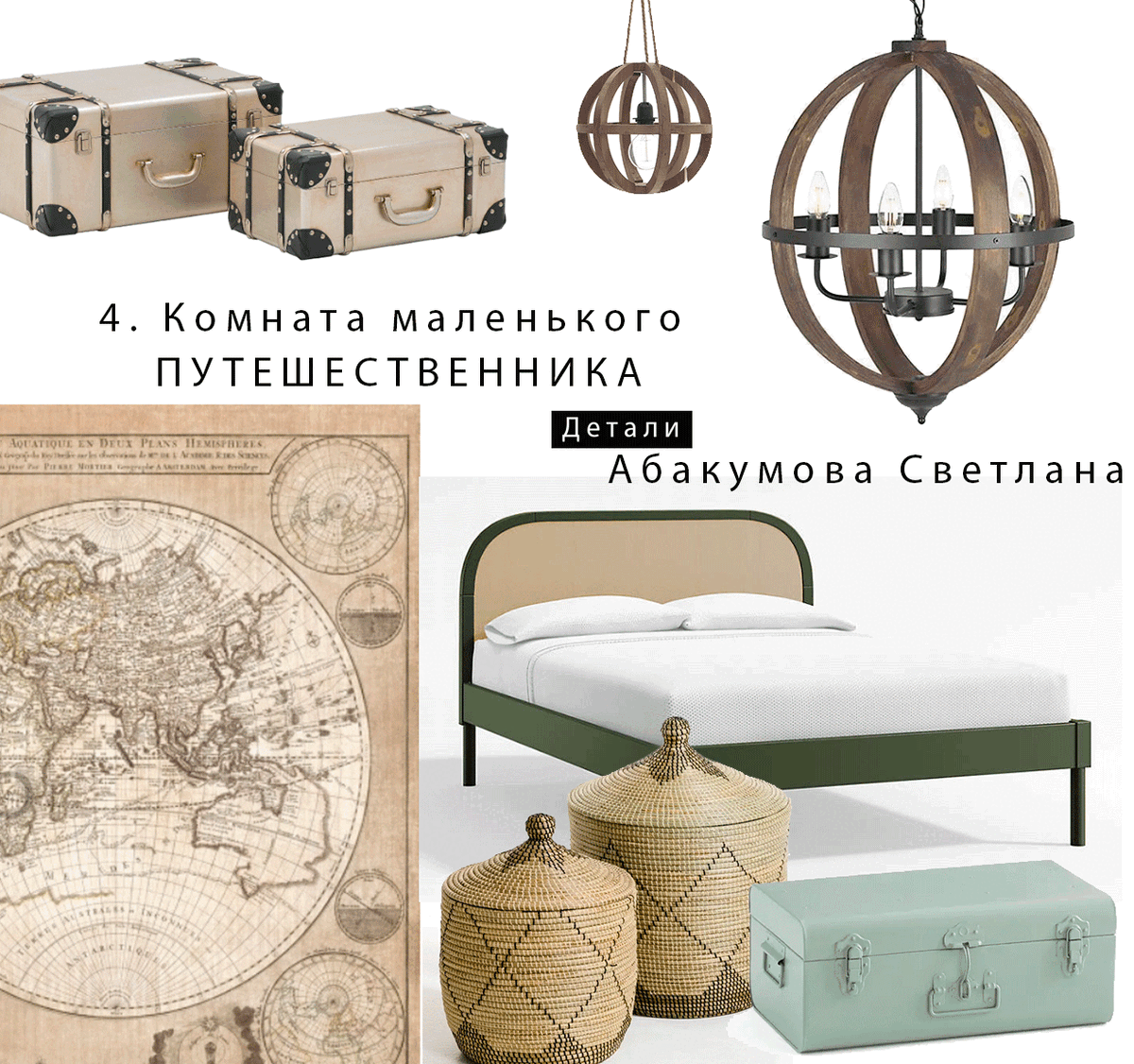 Коллаж "Маленький путешественник" из архива автора канала. Если хотите получить ссылки на все позиции из подборки, - отправьте запрос по форме ниже.