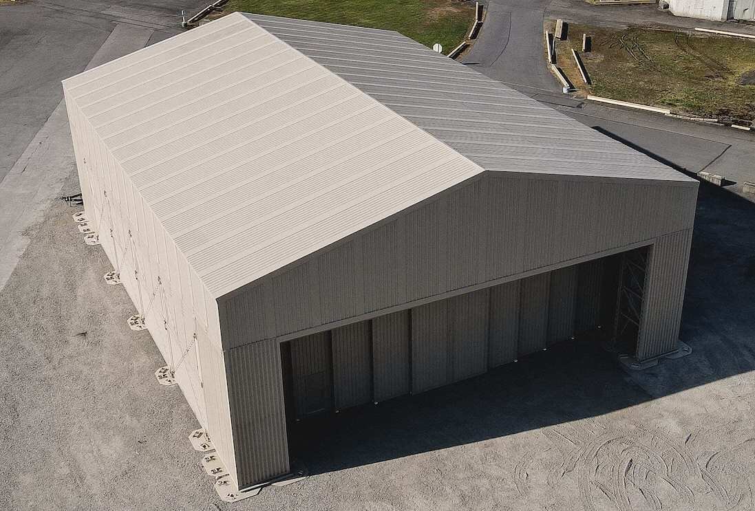 Американский быстровозводимый ангар ESAP, изображение компании ADS