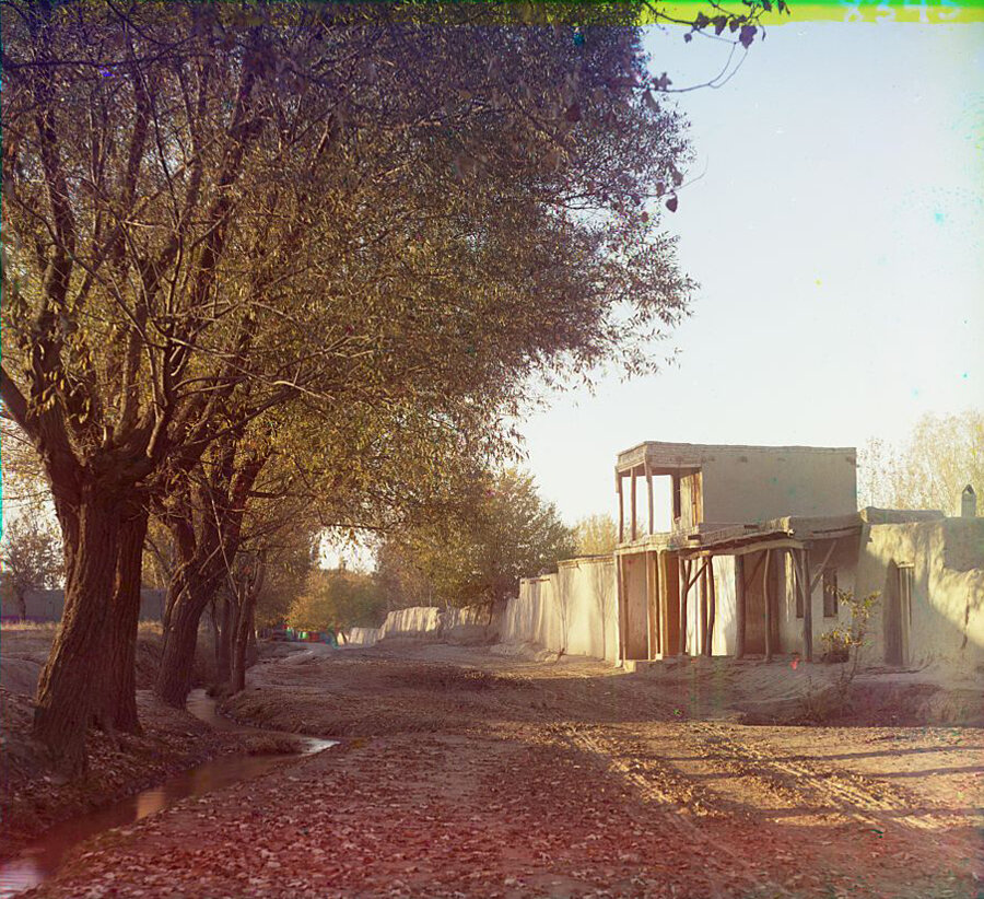 Сартский дом. Самарканд. Предположительно 1907 год.