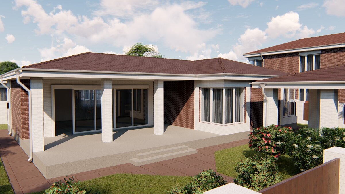 Фасад дома. Проект СК "Домовой" (Краснодар)