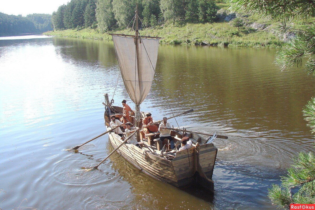 Реконструкция струга. Изображение из открытых источников.