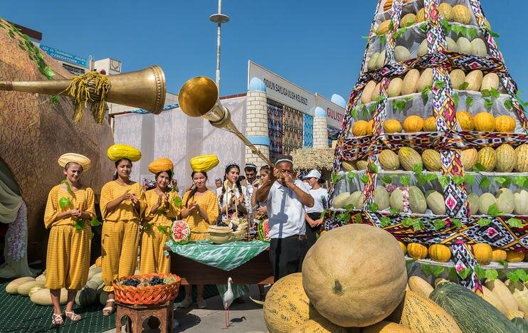 На фестивале дыни в Гулистане. Фото Андрея Кудряшова, "Фергана"