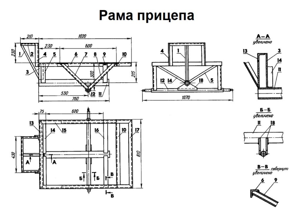 Прицеп для мотоблока своими руками