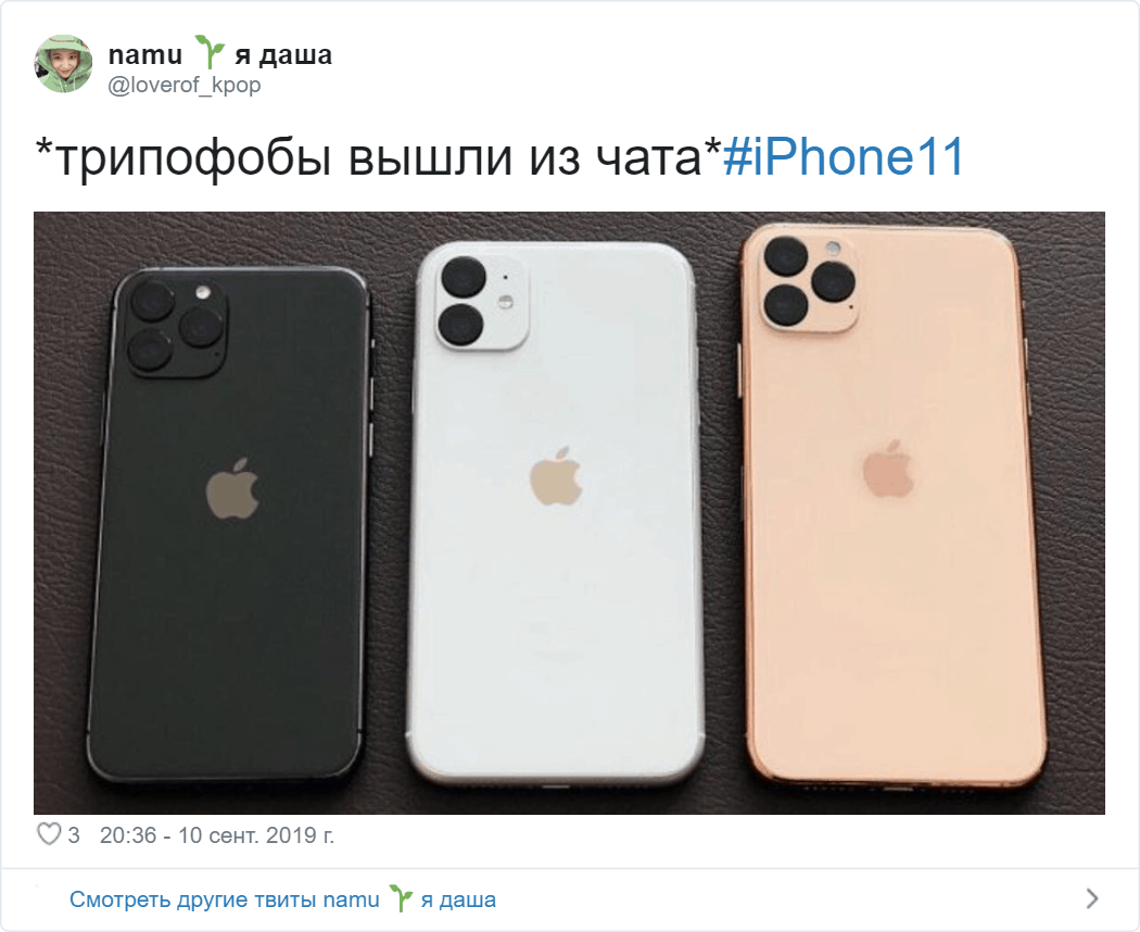 Apple показала iPhone c тройной камерой. Трипофобы в шоке, а в сети её  сравнивают с кокосом и плитой | Денис Скроботов | Дзен