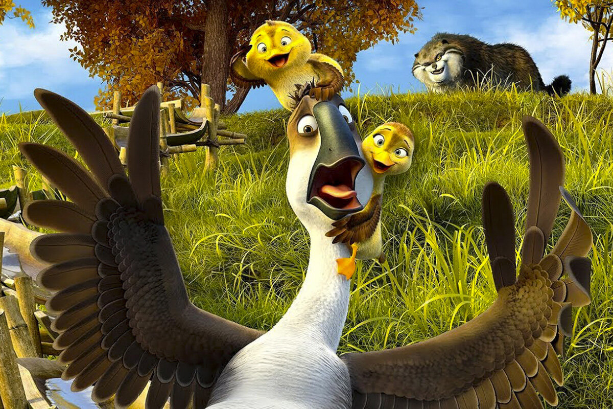 Увлекательный и веселый семейный мультфильм «Папа-мама гусь» окунет нас в мир приключений забавного и самовлюбленного неудачника гуся по имени Пэм. То и дело герой попадает в разные нелепые ситуации, которые часто грозят опасностью для всей его родни. Но ему всегда везло, и наказание обходило его стороной. Однажды, травмировав свое крыло, Пэм неудачно упал прямо на землю, приземлившись на маленьких утят. Несмотря на тот факт, что гусь был отъявленным эгоистом и имел отвратительный характер, он все же снизошел к двум малышам и проявил заботу. Вместе с малышами мама-папа гусь решил отправиться в пеший путь, где их будут ждать немало приключений и препятствий.