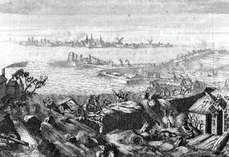 Затопление средневекового города