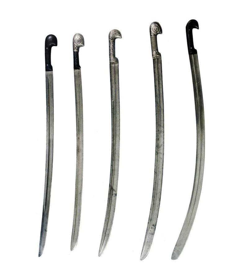 Черкесские шашки XVIII - XIX веков (Аствацатурян Э.Г. Оружие народов Кавказа).