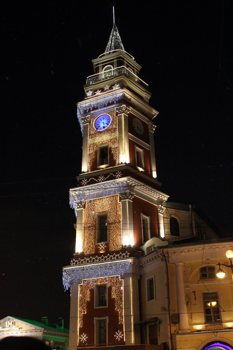 Подсветка Городской думы.