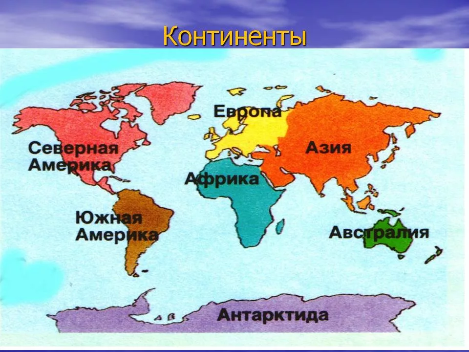 Семь континентов. Названия континентов. Материки земли. Материк и и уонтиненты.