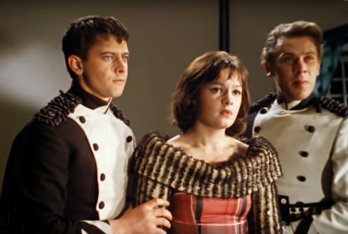 Александр Демьяненко, Светлана Лощинина и Станислав Хитров в фильме «Каин XVIII», 1963 год