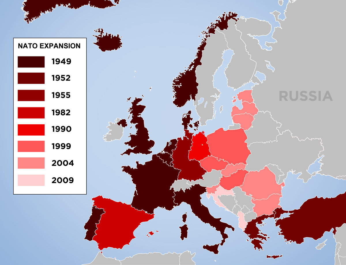 Карта нато 1997