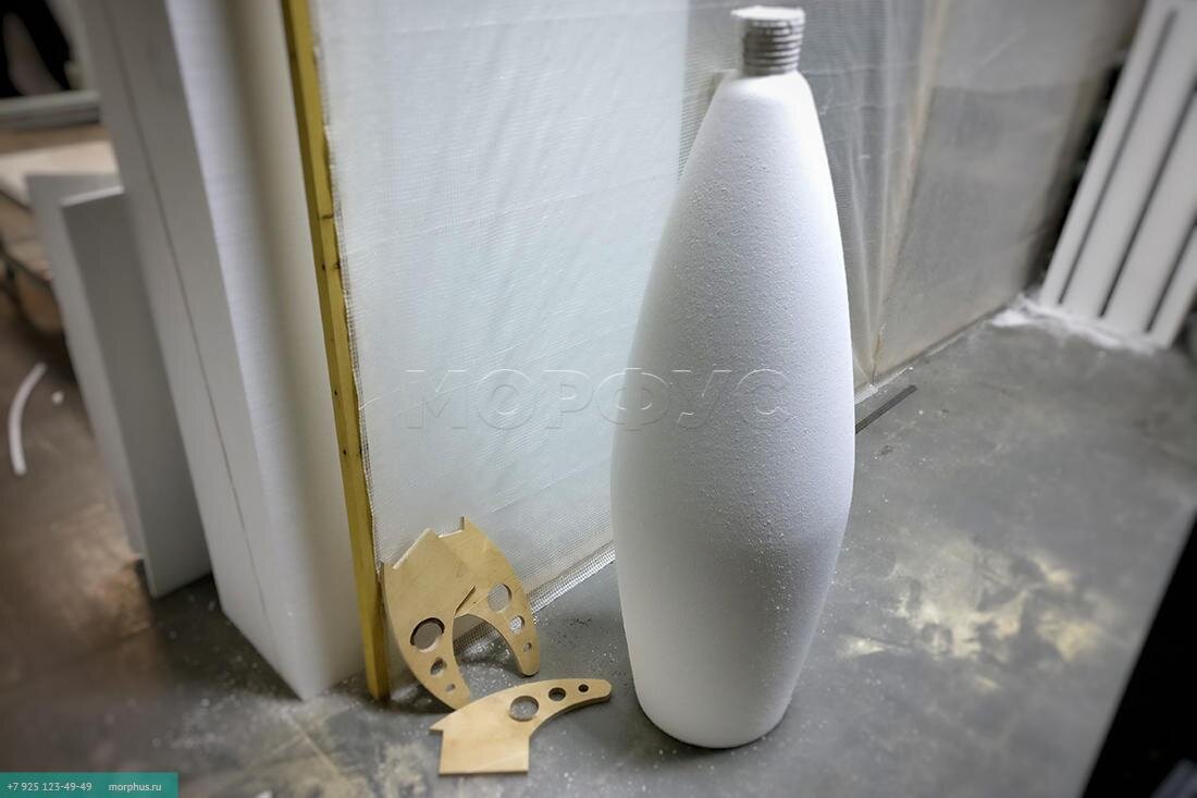 Отфрезерованная форма на станке с ЧПУ