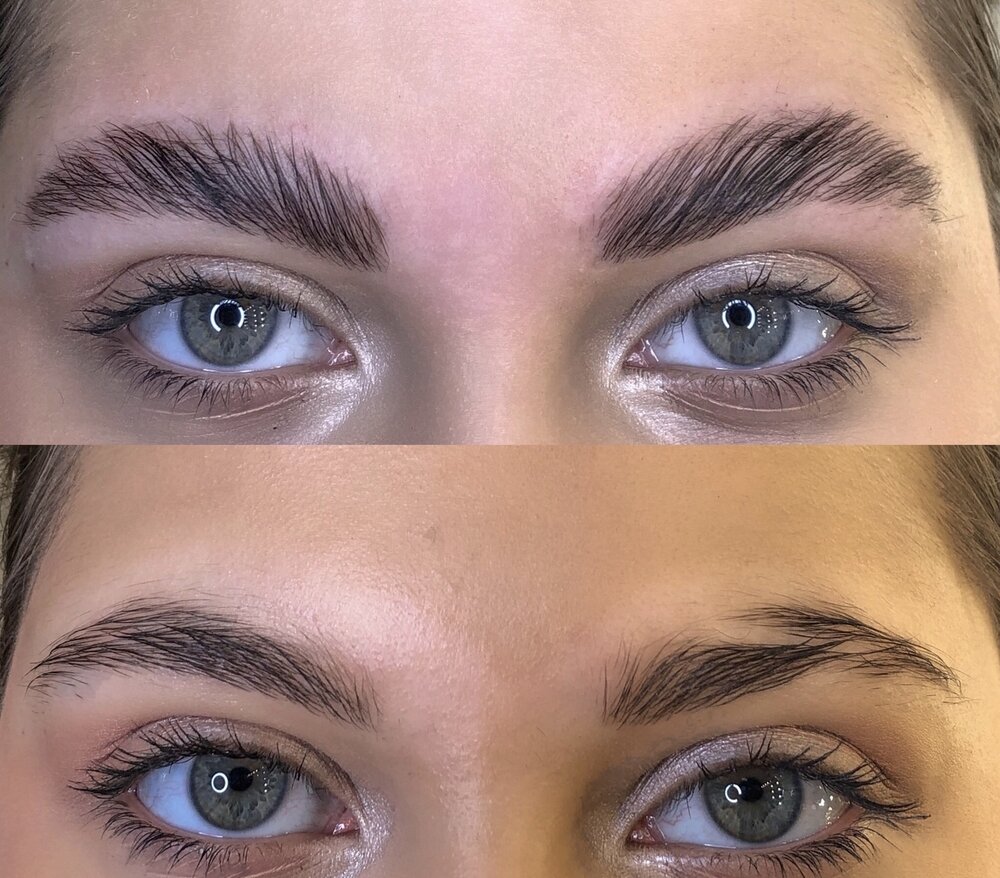 Определение формы бровей