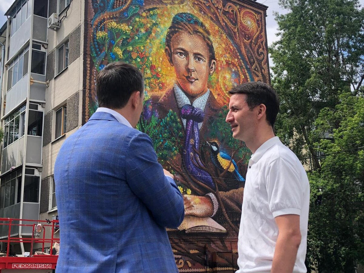 Дамир Фаттахов и Роберт Гарипов на символичном открытии культурного объекта