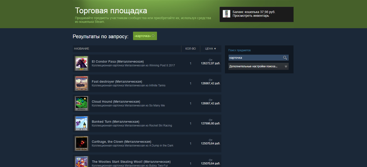 Самые дорогие карточки на момент написания статьи